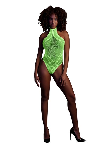 Shots Ouch! UV-Neon Body mit Neckholder grün Onesize - Queensize