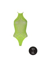 Shots Ouch! UV-Neon Body mit Neckholder grün Onesize - Queensize