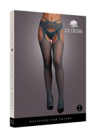 Suspender Pantyhose with Strappy Waist Blue Onesize - Queensize