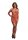 Long-Sleeved Net Mini Dress Red Onesize - Queensize
