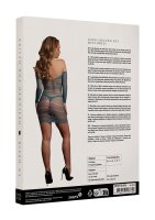 Long-Sleeved Net Mini Dress BlueOnesize - Queensize