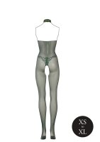 Fishnet and Lace Bodystocking Green Onesize - Queensize