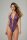 Christine Lace open crotch body Renee- purple S/M - L/XL