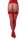 Christine Suspender Stocking - Red - S/M - L/XL