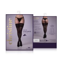 Christine Exclusive Stay ups - Love me more - black - S/M - L/XL