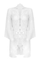 Christine Lace Kimono Set Flower - White - S/M - L/XL