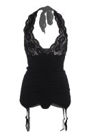 Christine Catchy Cabaret Suspendertop-Set - black - S - XXL
