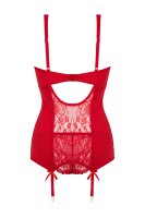Christine 2-pc Suspendertop set Marzia - red  - S/M - L/XL