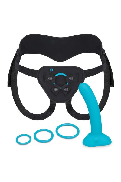 B-Vibe Every Body strap-on harness set with dildo multicolour 15 cm