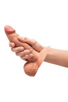 B-Vibe Slipskin Breiter Dildo Beige 15,4 cm