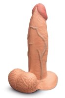 B-Vibe Slipskin wide dildo beige 17.8 cm