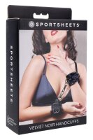Sportsheets Velvet Noir Handcuffs