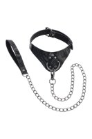 Sportsheets Velvet Noir Collar & Leash