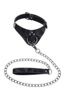 Sportsheets Velvet Noir Collar & Leash