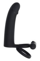 Evolved Gender X Dildo with Penis Ring Black 20 cm...