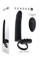 Evolved Gender X Dildo with Penis Ring Black 20 cm Ø 3.8 cm