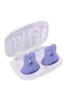 Evolved Playboy nipple clamps with vibration purple