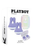 Evolved Playboy nipple clamps with vibration purple