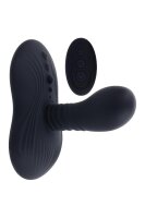 Evolved Playboy Sittin & Spinnin Vibrator Black 12 cm