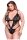 Baci Strappy Teddy Black Queen Size