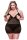 Baci 2-Piece Chemise and Panty Set Black Queen Size