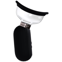 Dazzling Rechargeable Vulva and Breast Pump Black