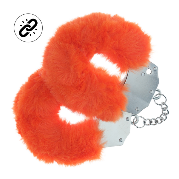Ouch! Sturdy Fluffy Handcuffs Orange