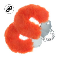Ouch! Sturdy Fluffy Handcuffs Orange
