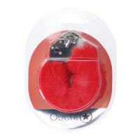 Ouch! Sturdy Fluffy Handcuffs Red