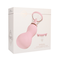 Sensual Rechargeable Vulva and Breast Pump Pink