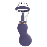 Sensual Rechargeable Vulva and Breast Pump Purple