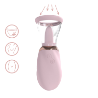 Boost Rechargeable Vulva and Breast Pump Pink