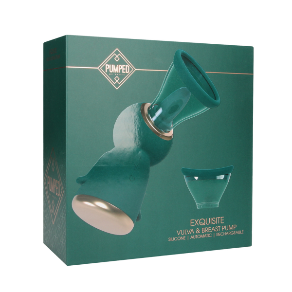 Exquisite Rechargeable Vulva and Breast Pump Forest Green