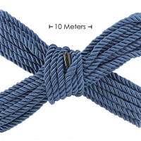 Ouch! Polyester Bondage Rope 10 m Dark Blue