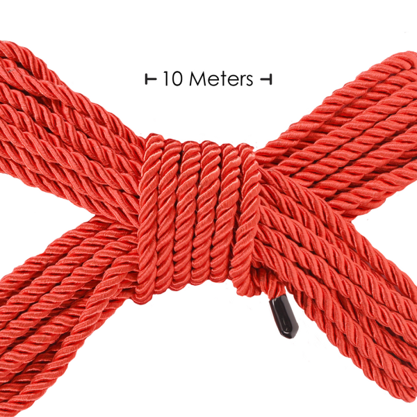 Ouch! Polyester Bondage Seil 10 m Rot