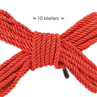 Ouch! Polyester Bondage Rope 10 m Red