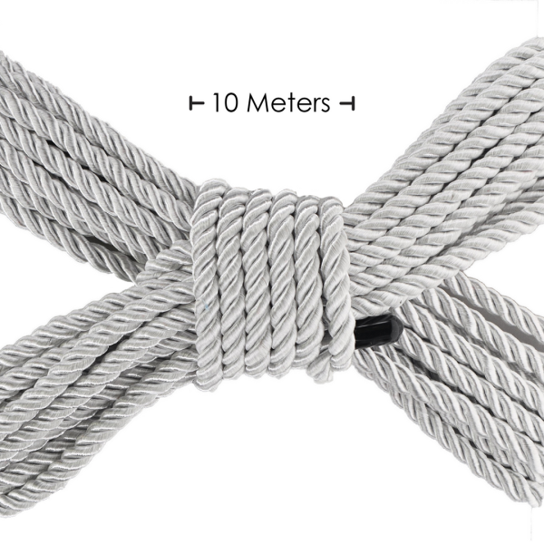 Ouch! Polyester Bondage Seil 10 m Silber