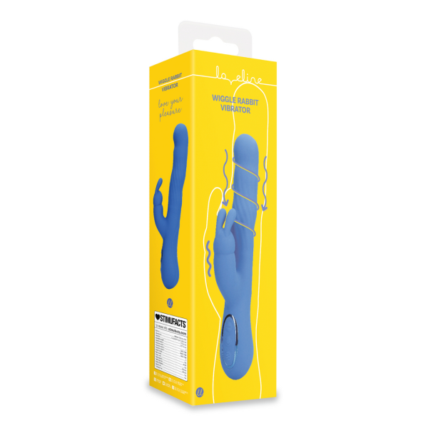 Loveline Wiggle Rabbit Vibrator Jetset Blue