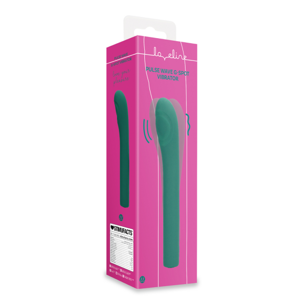 Loveline Pulse Wave G-Spot Vibrator Green Crystal