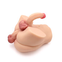 Kiotos Masturbator Penis in Ass & Dildo Beige 6.5 kg