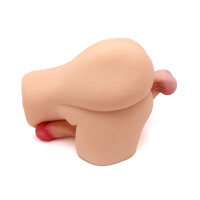 Kiotos Masturbator Penis in Ass & Dildo Beige 6.5 kg
