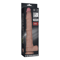 LoveToy Nature Cock Dual Layered Bendable Dildo Beige 40.5 cm Ø 5.7 cm