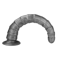 LoveToy Vibrax slider vibrator with suction cup grey 36.8 cm Ø 5.3 cm