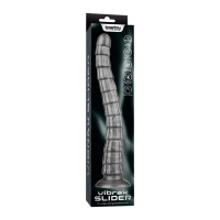 LoveToy Vibrax slider vibrator with suction cup grey 36.8 cm Ø 5.3 cm