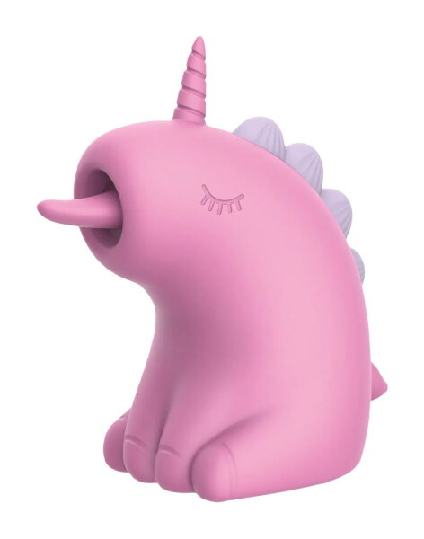 ER Cupcake Unicorn 360° Rotating Tongue Massager Pink