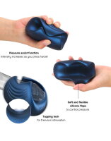 MANWAN Sub One Vibrating Masturbator with Tapping Feature Stellar Blue