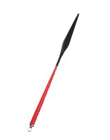 RISE Pulse Devil’s Tongue Peitsche Leder Rot Schwarz