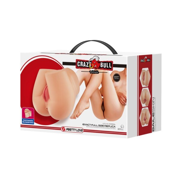 Crazy Bull Rolonda ass and vagina masturbator beige