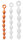 AnalMasterBalls Chapira balls S 43 x 3.8 cm Orange