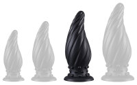 DarkSil Plug Spiral Pik L 18.5 x 7.2 cm Black